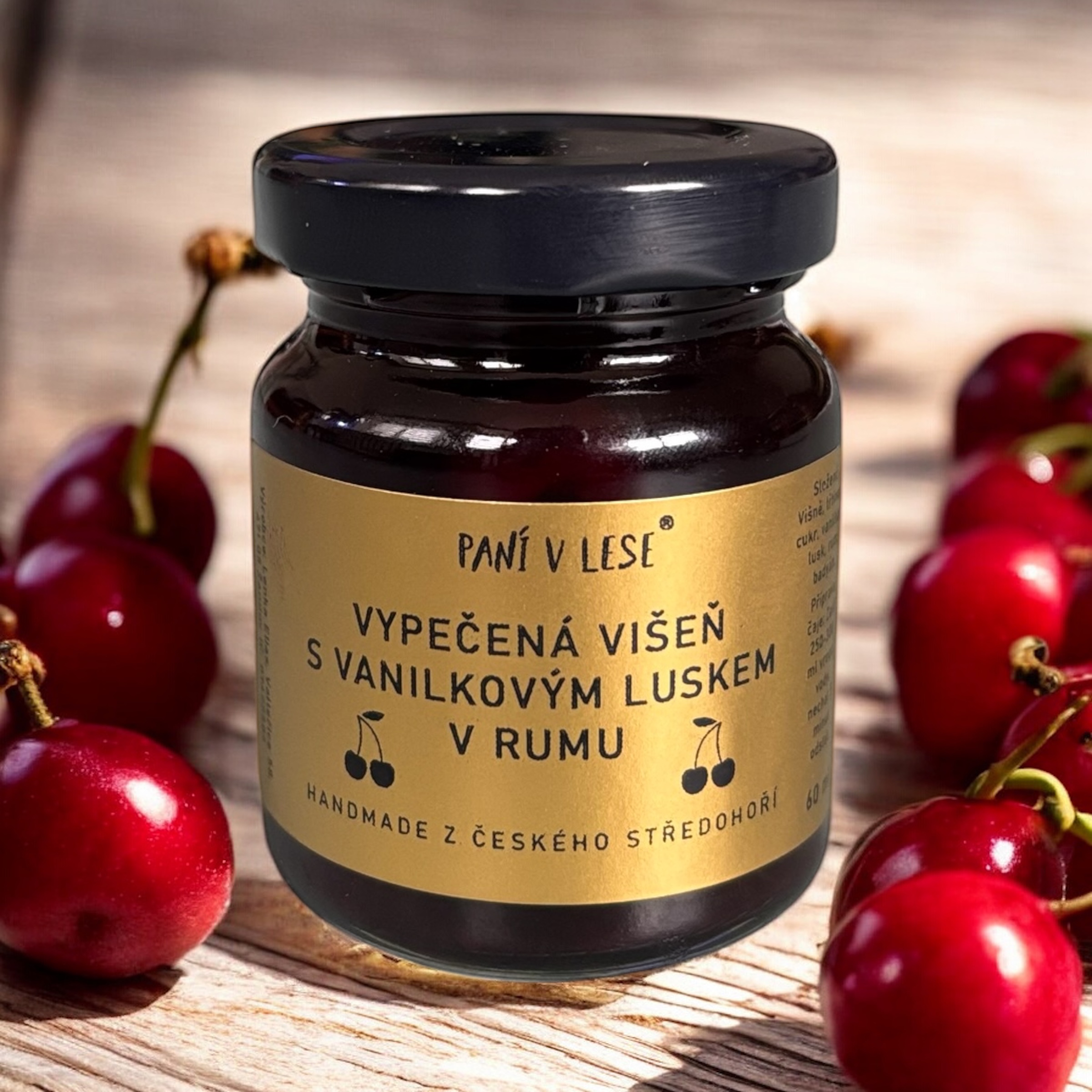 Vypečená višeň s vanilkou a rumem 60 ml
