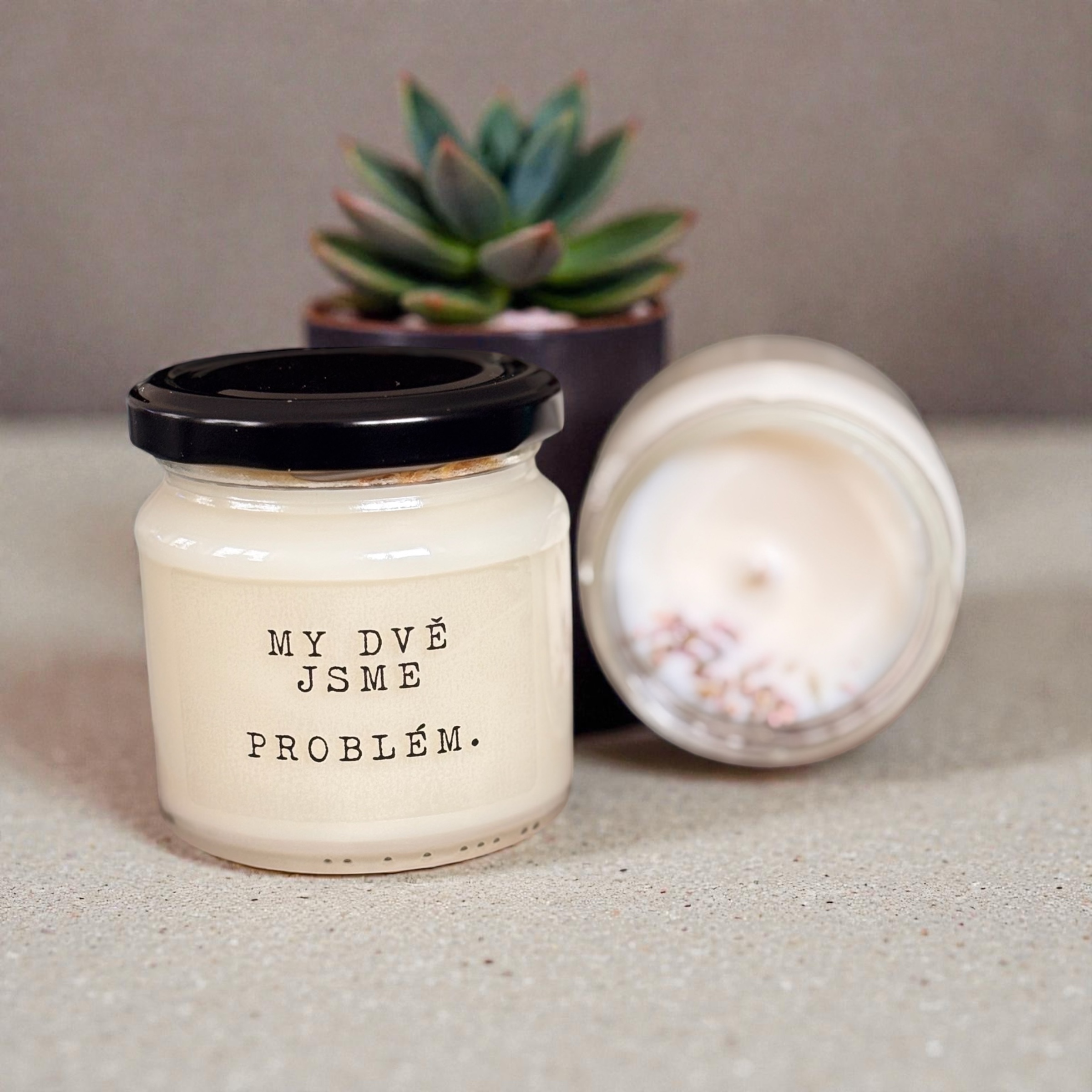 Svíčka "My dvě jsme problém" 150 g