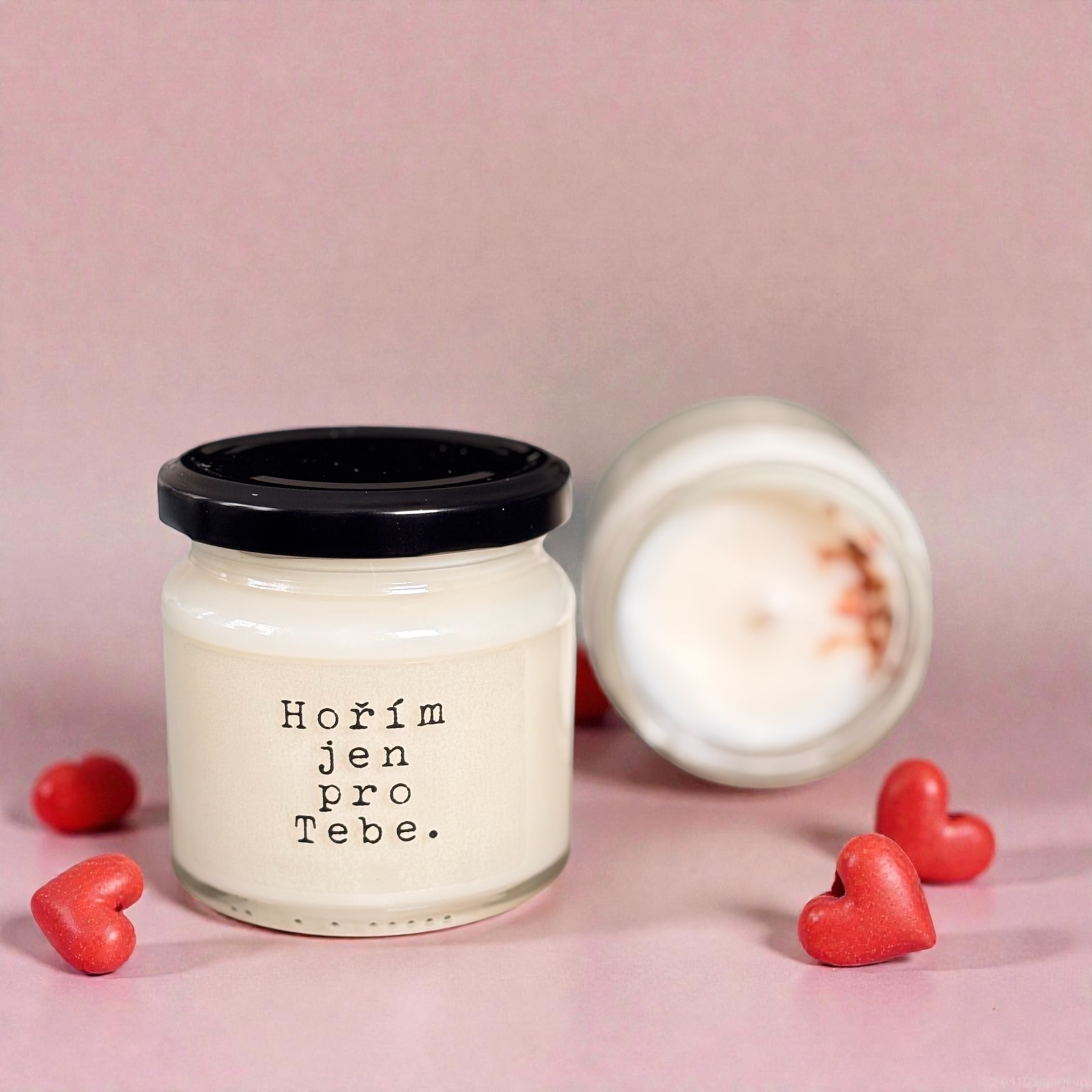 Svíčka "Hořím jen pro Tebe" 150 g
