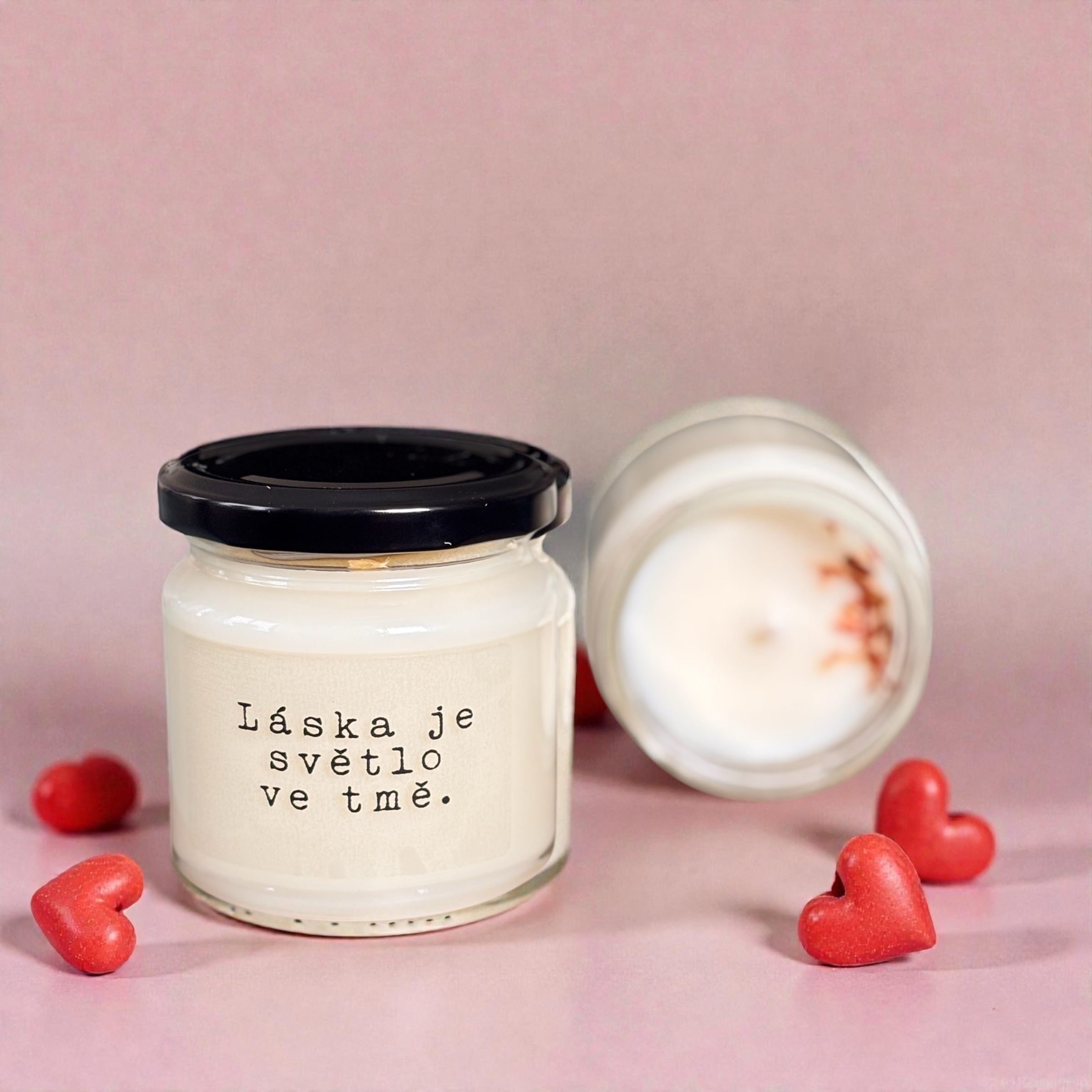 Svíčka "Láska je světlo" 150 g