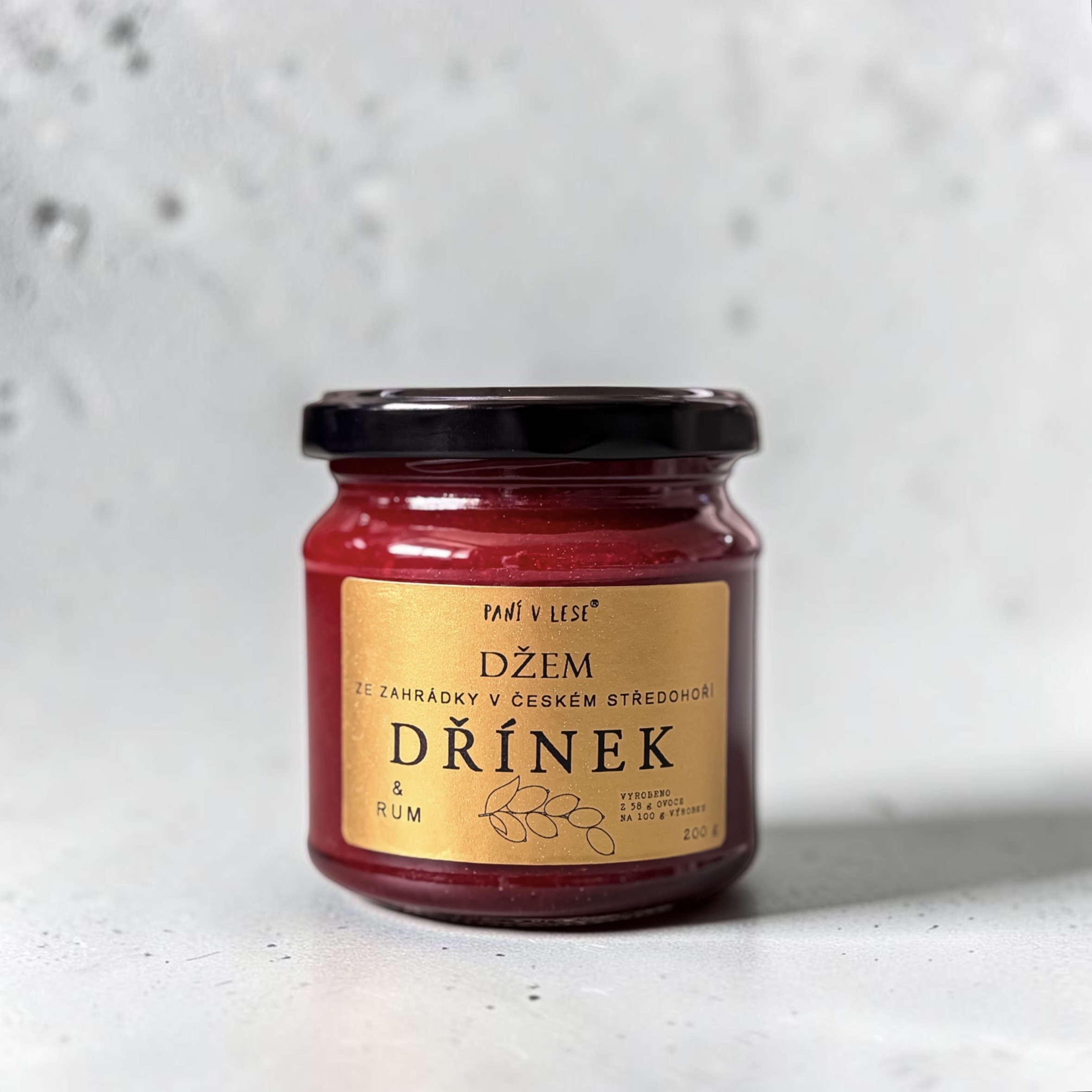 Raritní dřínkový džem s tuzemákem - luxusní na linecké cukroví 200 g