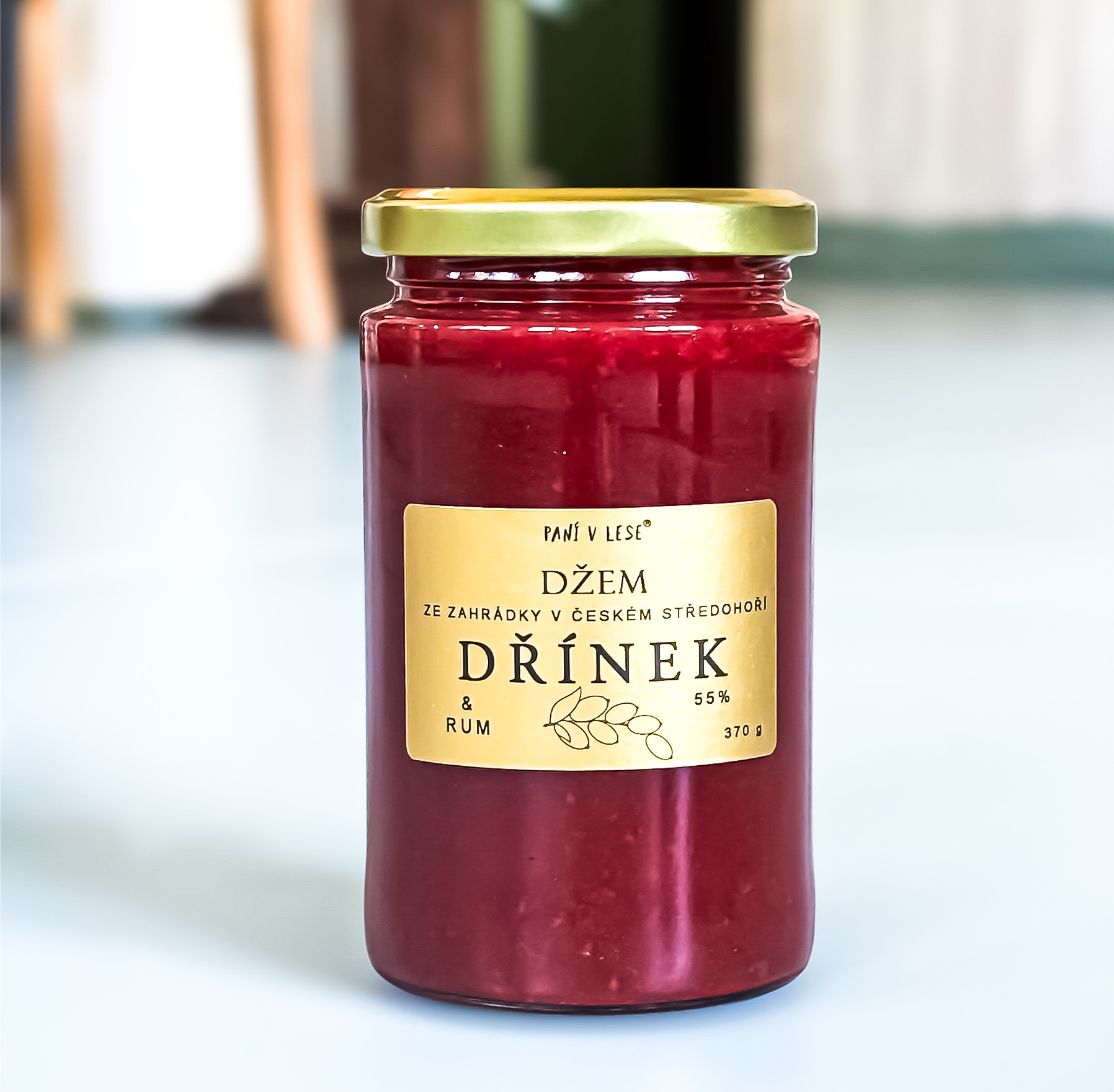 Raritní dřínkový džem s rumem 370 g